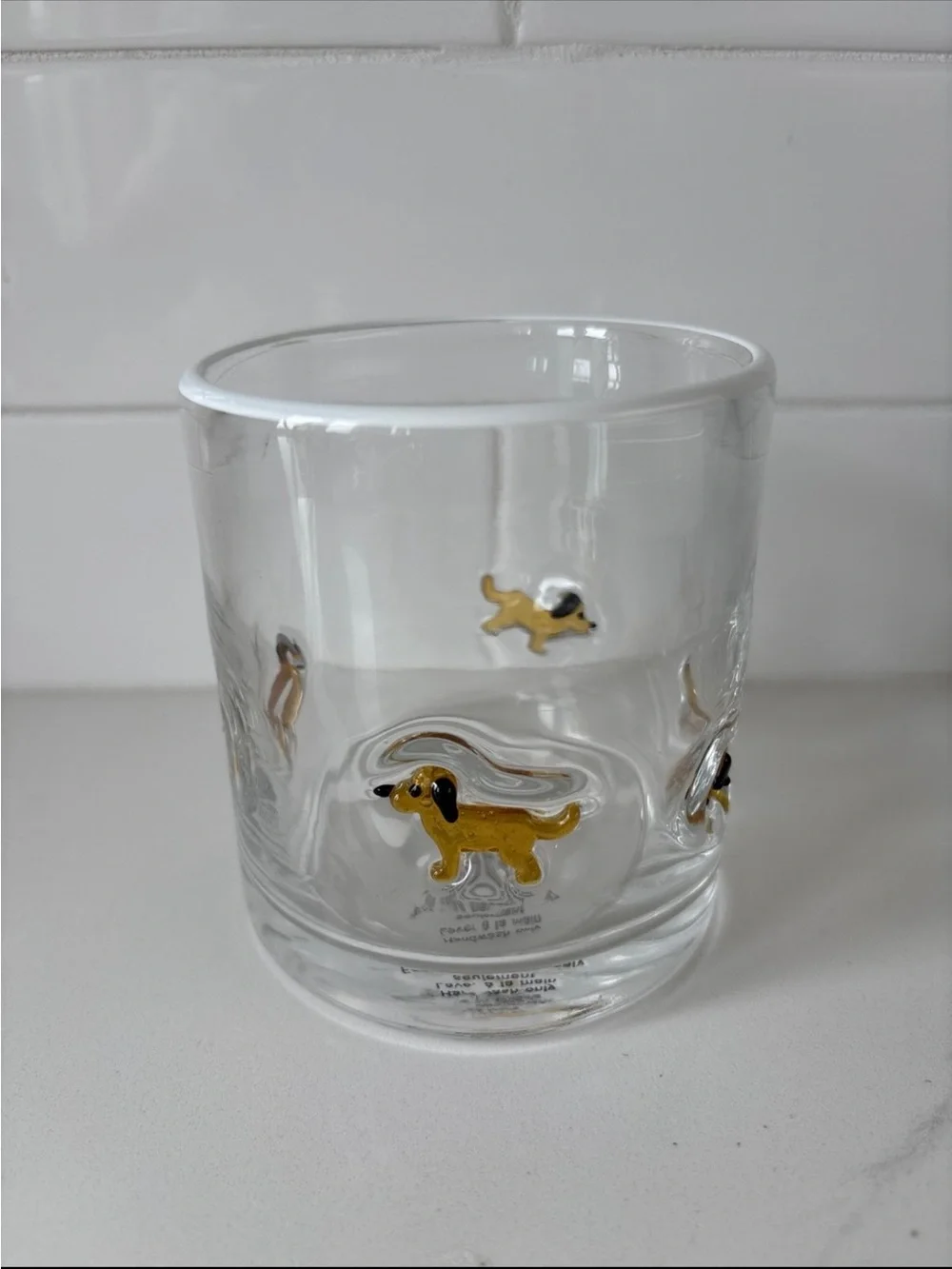 Brand new - Dog Icon Iced Coffee Matcha Juice Glass